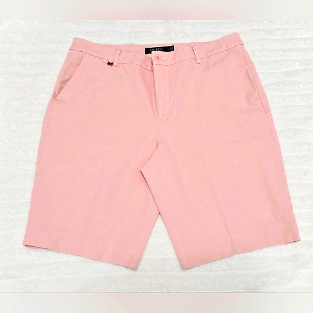 Ralph Lauren Pink Bermuda Shorts Cotton Blend